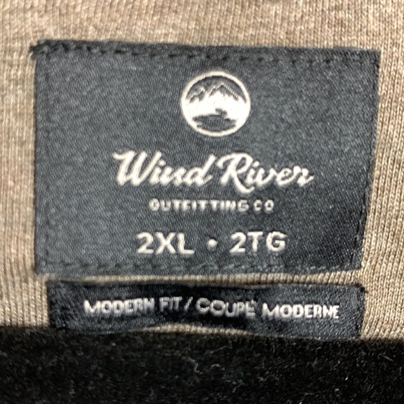 Wind River 1/4 Zip Cotton Blend Pullover Sweater Modern Fit Brown Size 2XL NEW - Picture 11 of 15